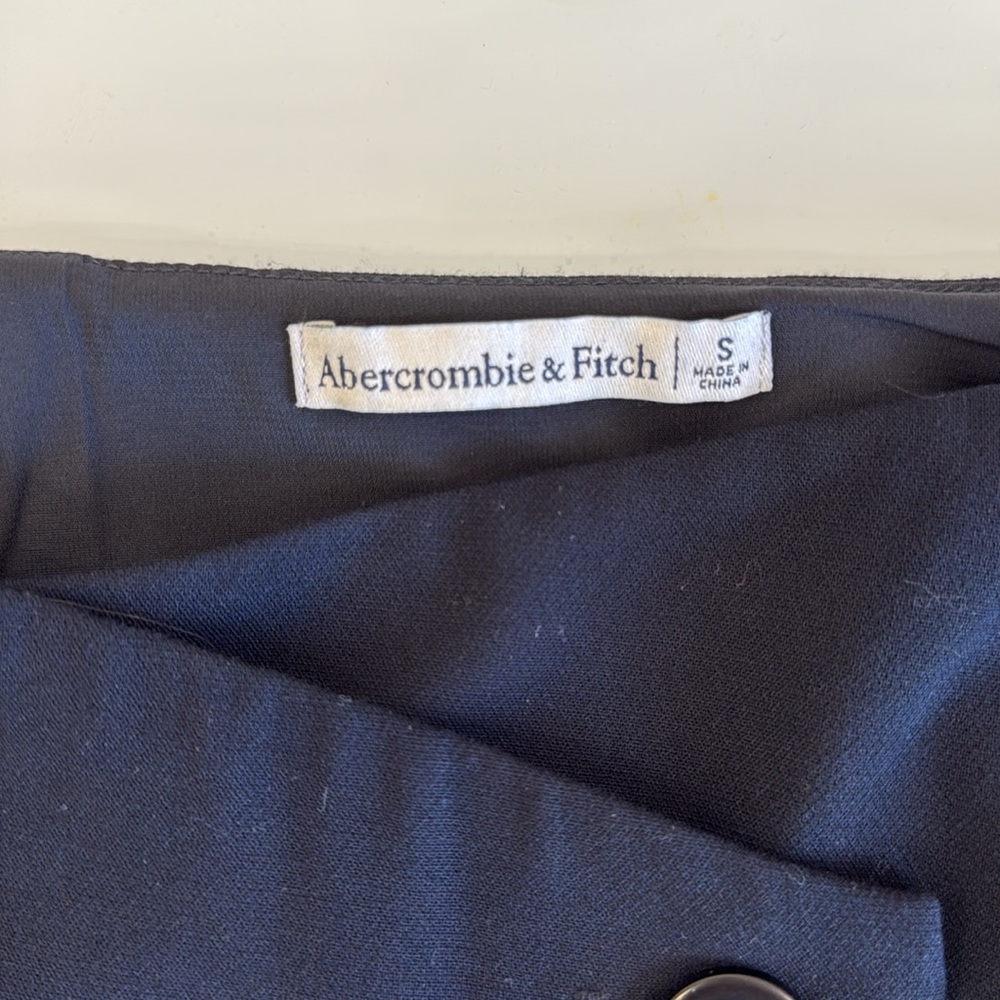 Abercrombie & Fitch Mini Skirt | Small | Very Dark Blue/Black - Picture 2 of 7